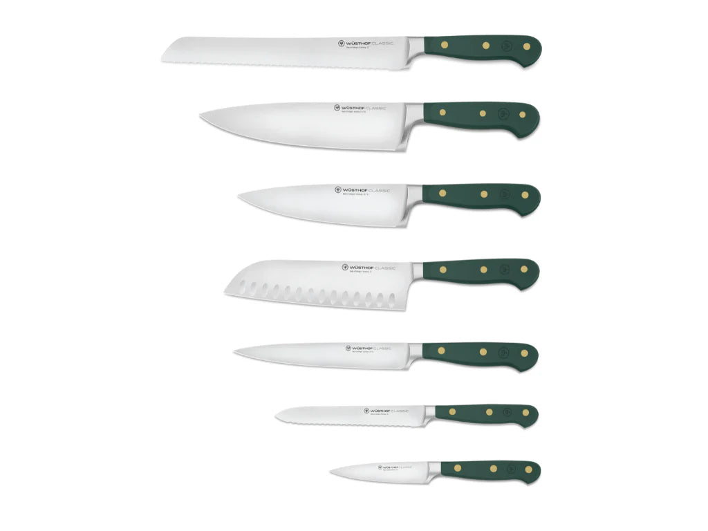 Classic 8-Piece Designer Knife Block Set - Fresh Rosemary