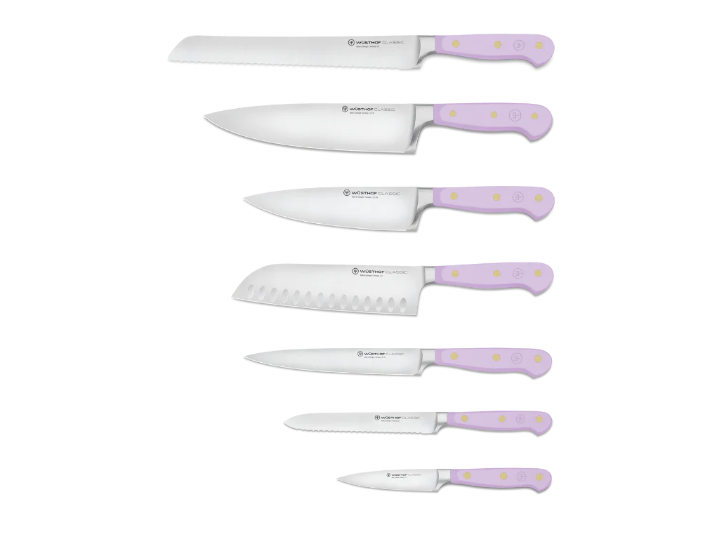 Classic 8-Piece Designer Knife Block Set - Purple Yam